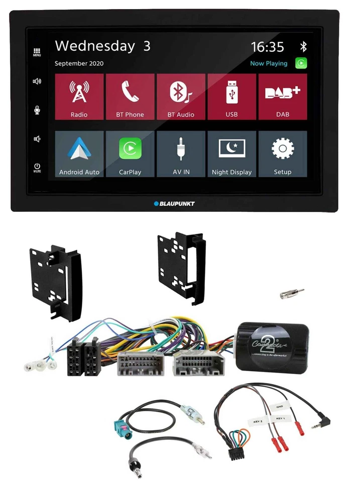 Blaupunkt DAB Bluetooth USB Lenkrad 2DIN Autoradio für Chrysler Dodge Jeep - Bild 1 von 4
