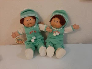 Juego de gemelos de muñecas vintage Cabbage Patch para niños - Imagen 1 de 9