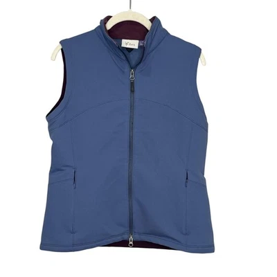 Ibex Vest Womens Medium Blue Climawool Wool Blend Softshell Full Zip Outdoor - Image 1 of 4