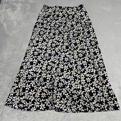 Винтажная женская юбка Exact Change 13 черная макси цветочный узор коттеджкор прерия - Изображение 1 из 4