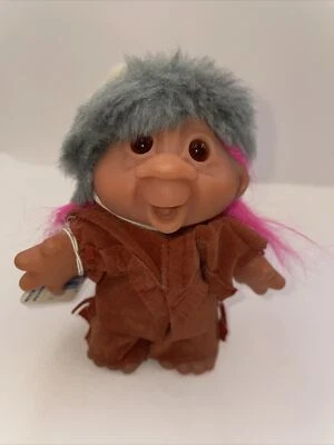 PETE PIONERO NORFIN TROLL VINTAGE ADOPTA UN PELO ROSA CON ETIQUETAS ORIGINALES Foto 1 de 4