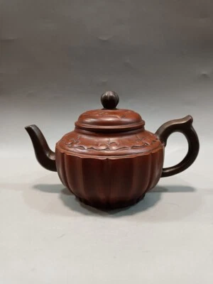 Tetera China Zisha Yixing Arcilla Púrpura Agua Limpia Arcilla Chen Mingyuan 500 ml Foto 1 de 4