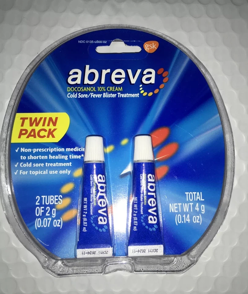 Tubo de crema Abreva Docosanol 10 %, 4 g - Paquete doble EXP -4/2027 Foto 1 de 1