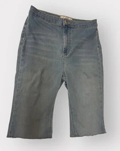 Pantalones Cortos Free People Mujer 30 Vaqueros Recortados Azul Capri Costero - Imagen 1 de 6