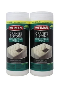 Weiman Granite & Stone Cleaner - Salviette Disinfettanti, 30 Salviette (Confezione da 2) - Foto 1 di 3