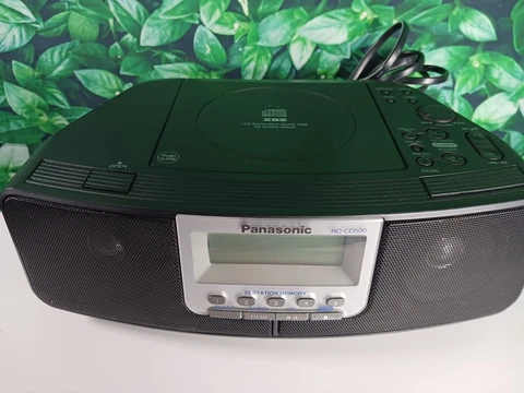 Panasonic RC-CD500 AM/FM CD Clock Radio XBS Alarm (Discontinued) Tested Works Cover