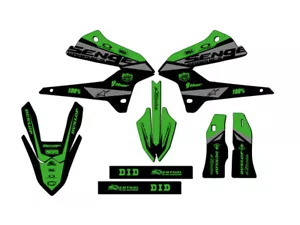 KLX 250 2008-2020 BINARY Green Senge kit de gráficos compatible con Kawasaki - Imagen 1 de 10