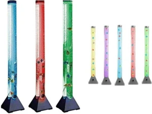 Stunning 90cm Colour Changing LED Mood Bubble Tower Lamp Fish Water Tube Floor - Picture 1 of 8