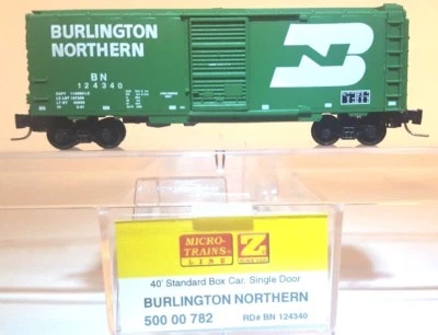 Z MTL 500 00 782 40ft Std Box Car Single Door Burlington Northern BN - Image 1 of 4
