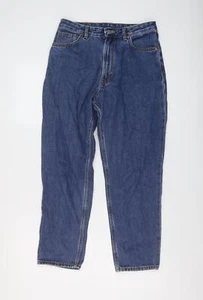 Monki Womens Blue Cotton Straight Jeans Size 30 in L26 in Regular Button - Picture 1 of 10