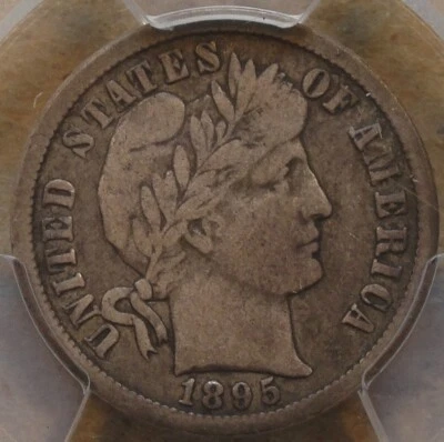 1895-O Barber Dime 10c PCGS Certified F15 - Image 1 of 4