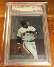 1995 Bowman's Best RED #13 Barry Bonds Giants PSA 10 GEM MINT POP 1 of 11