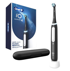 BRAND NEW!! Oral-B iO Series 4 Luxe Rechargeable Toothbrush * Black * Bluetooth