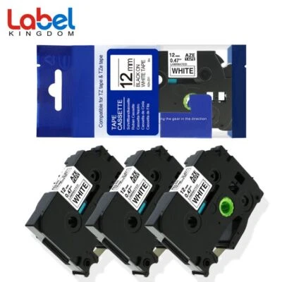 GREATEAM 3x Schriftband TZe-231 12mm für Brother P-Touch PT-H100LB E100 1000 1010 H105