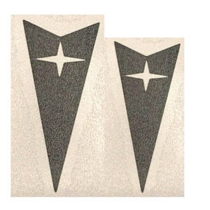 Gloss Black Front and Rear Arrowhead Emblem Overlay Decal Set For 2008-2009 G8 - Picture 1 of 5