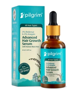 Pilgrim Advance Hair Growth Serum, 3% Redensyl & 4% Anagain - 30 ml, 50 ml - Picture 1 of 12