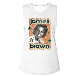 James Brown El Padrino Del Soul Sunburst Estrellas Camiseta Muscle Tank Mujer - Imagen 1 de 3