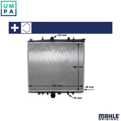 RADIATOR ENGINE COOLING CR 1435 000S FOR PEUGEOT CITROEN RFN 2.0L 4cyl 807 2.0L - Image 1 of 4