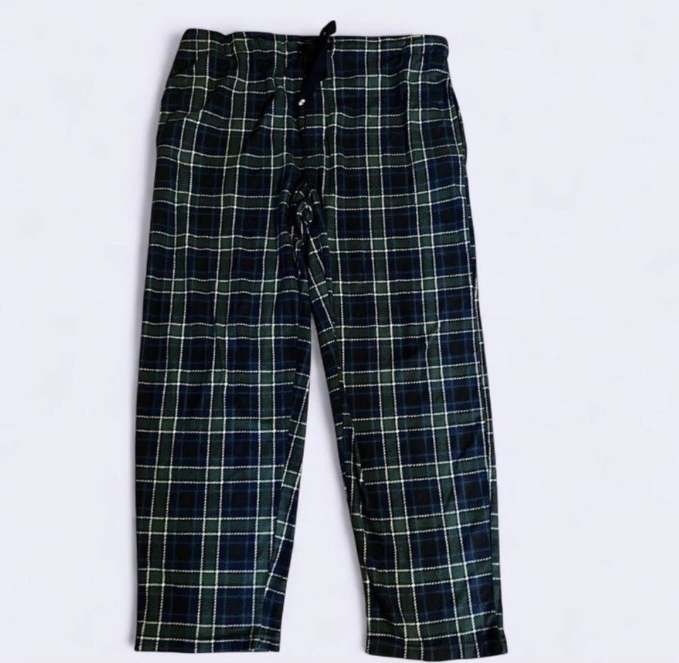 Pantalones de salón a cuadros para hombre Izod en azul y verde Foto 1 de 4