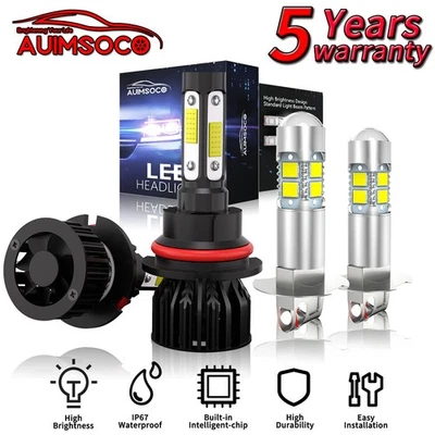 Kit de faros LED bombillas 24000LM 4x para Nissan Máxima 1990-1999 sedán 4 puertas 3,0 L Foto 1 de 4