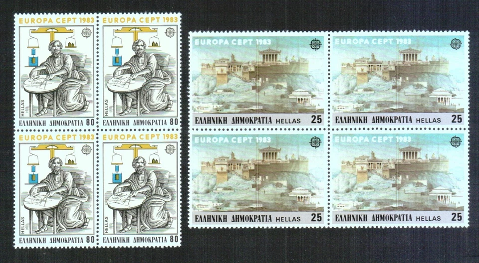 GRECIA 1983 EUROPA CEPT BLOQUE DE 4 SERIES NUEVAS - Imagen 1 de 1