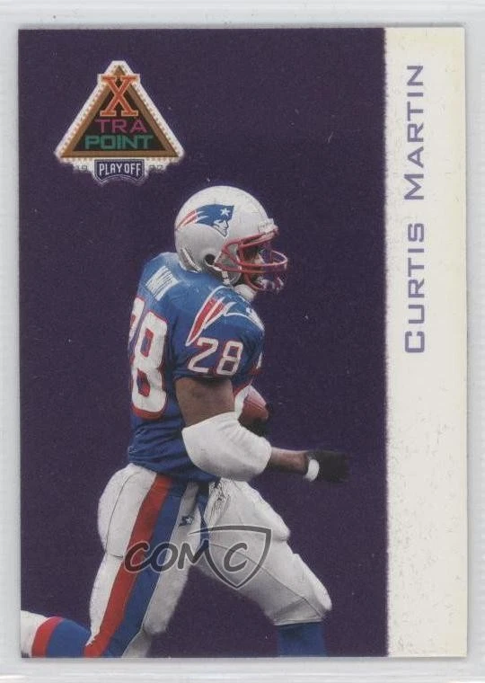 1997 Playoff First & Ten Xtra Point Purple Curtis Martin #XP-9 HOF - Image 1 of 2