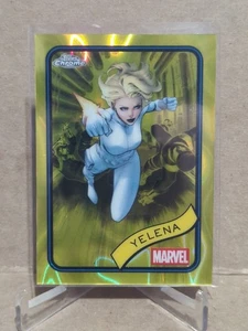2025 Topps Chrome Marvel Yellow Lava #83 Yelena - Picture 1 of 2