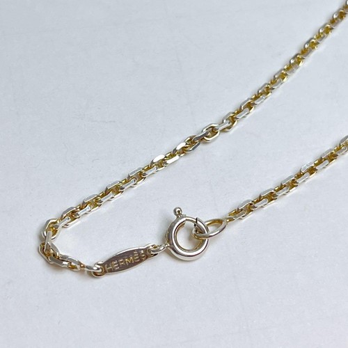 HERMÈS Collana catena Hermes in argento 925 usata in ottime condizioni senza scatola 39 5 cm