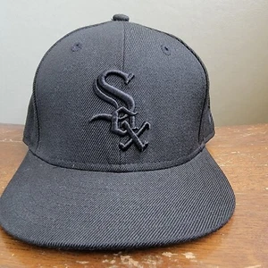 New Era 59Fifty Kinder Cap Chicago White Sox All Black Fitted Mütze Gr. 61/2 Blackout - Bild 1 von 9