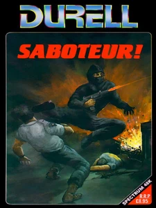 Saboteur Durell ZXSpectrum gaming vintage retro metal poster plaque image - Picture 1 of 2