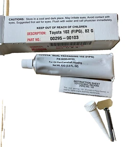 NEW (2 Pack) Genuine Toyota / Lexus Seal Packing 102 (FIPG) 00295-00103 3oz - Picture 1 of 2