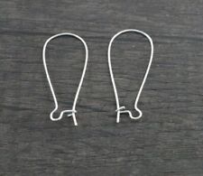 3 Sizes Kidney Earring Hooks Blanks Clasps Wire Jewellery Findings Fittings DIY