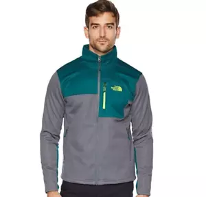 The North Face Apex Risor Softshell Jacket Gray /Green Men's Size Medium NWT - Picture 1 of 9