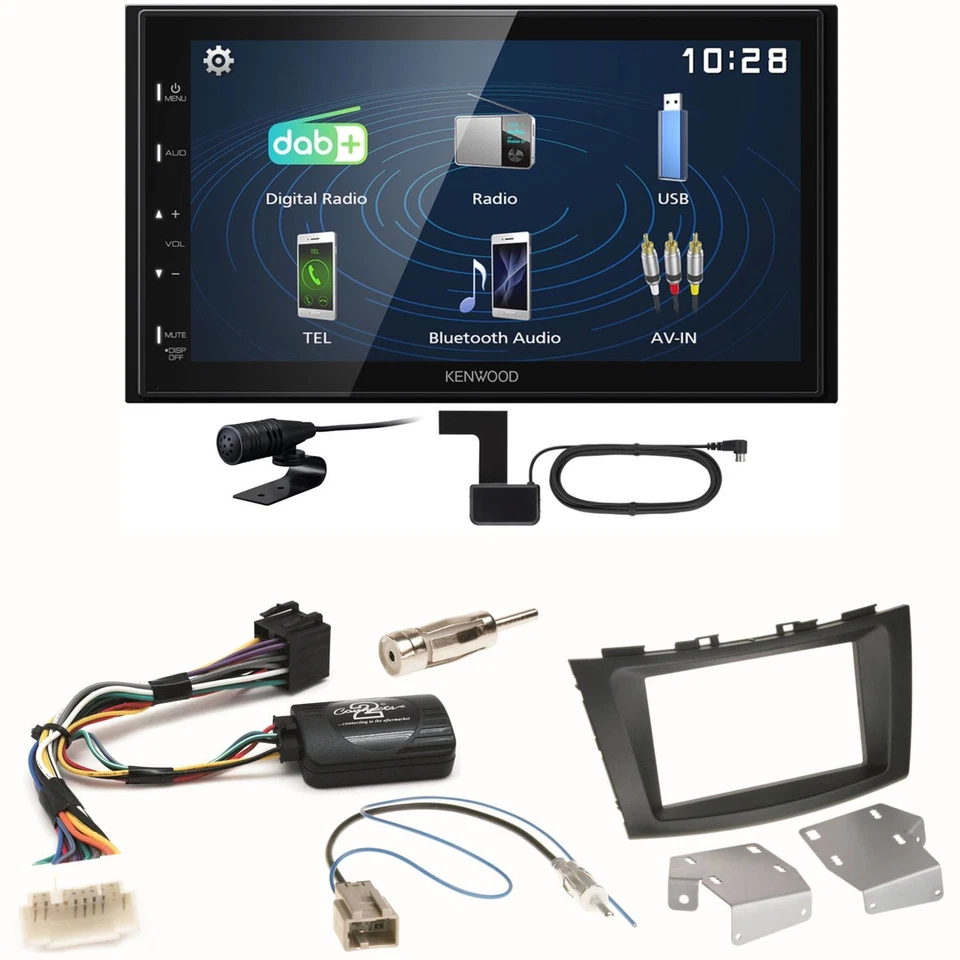 Kenwood DMX129DAB DAB+ Bluetooth USB Einbauset für Suzuki Swift Sport FZ NZ - Bild 1 von 1