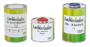 Autolack 2,5 Liter Set MS Audi LZ5M / M8 Nogaroblau (Rs) Effect  Wunschfarbe Kla - Foto 1 di 5