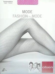 UNIQUE feinmaschige Netzstrumpfhose, pink, 42-44 *olsen* - Bild 1 von 1