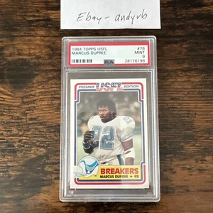 1984 Topps USFL #76 Marcus Dupree RC  PSA 9 - Picture 1 of 2