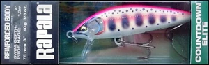 FISHING LURES RAPALA COUNTDOWN ELITE CDE 7,5 cm (3 inch) GDPY color (sinking) - Picture 1 of 2