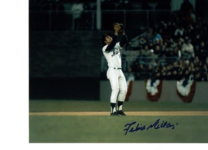 New York Mets All Star  Felix Millan  autographed  8x10 color action WS  photo - Picture 1 of 1