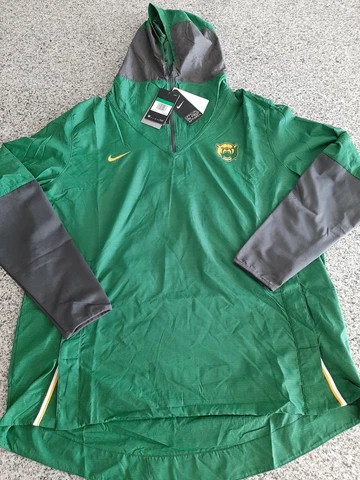 Nike Baylor Bears On-Field Pull Over Jacket Green CQ5215-341 Mens Size XL Cover