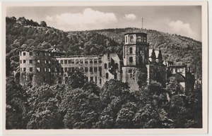 Foto postal real Alemania vista castillo Heidelberg RPPC años 50 # 7233 - Imagen 1 de 2