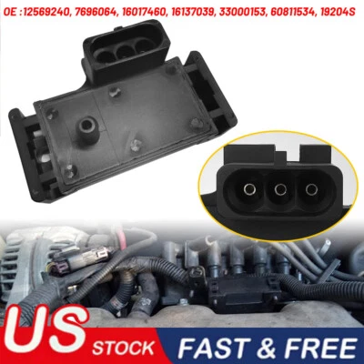 NUEVO Colector Sensor de Presión Absoluta 12569240 se adapta a Chevy Chrysler Cadillac Foto 1 de 4