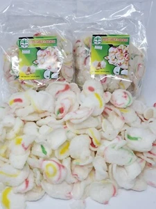 4 x 250g (4x 8.8 oz) of PALM krupuk bawang UNCOOKED garlic crackers (US Seller) - Picture 1 of 5