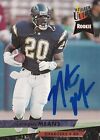 Carte recrue football Natrone Means signée 1993 Fleer Ultra Chargers #416 RC UNC