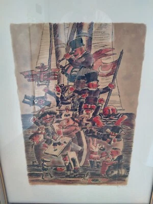 Franz Borghese Serigrafia Prova D' Autore 60 X 80 Con Autentica - Immagine 1 di 4