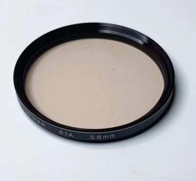 Genuine Vemar 58mm 81A 81-A 81 A Color Conversion Glass Lens Filter Japan 58 mm - Image 1 of 4