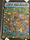 1972 New Orleans Character Poster Huge 29x40 Louisiana Vintage Rivergate Shell