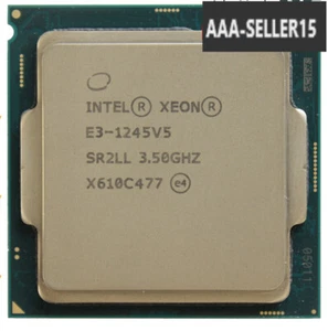 Intel Xeon E3-1245 V5 SR2LL SR2CU 3.50GHz 8MB 4-Core LGA1151 Workstation CPU 80W - Picture 1 of 1