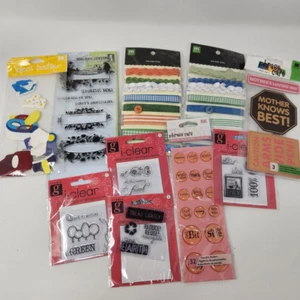 Lot of scrapbooking stickers stamps embellishements F1 - Picture 1 of 1