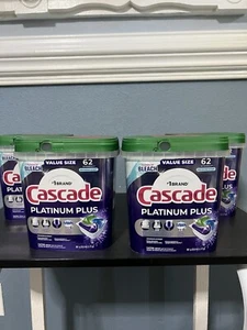 Cascade Platinum Plus ActionPacs Dishwasher Detergent Pacs Mountain Scent 62 ct. - Picture 1 of 9